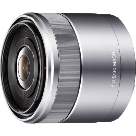 Sony SEL30M35 camera lens MILC Macro lens Silver