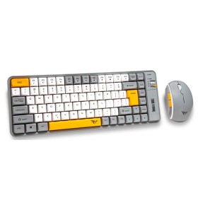 Alcatroz Keyboard & Mouse 2.4G+BT Combo 84K Tetriz Air 300C Summer White