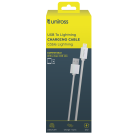 Uniross Cable USB-A to Lightning USB Cable 2.0m UCA003