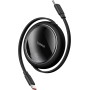 Baseus Cable USB-C to USB-C Free2Draw Retractable Cable 100W 1m  Black