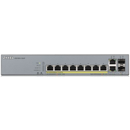 Zyxel 12-Port Gigabit PoE Cloud Managed Switch, 8 x PoE 130W CCTV GS1350-12HP