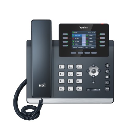 Yealink IP Phone Desktop PoE 2.8'' Gigabit, USB, Expansion, Color Screen, Bluetooth & Wi-Fi T44W
