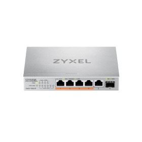 Zyxel 5-Port 2.5G Multi-Gigabit PoE Switch, 4 PoE + 10G SFP+ XMG-105HP