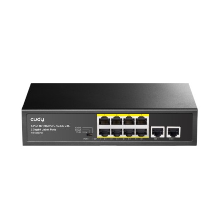 Cudy FS1010PG 8-Port PoE Switch + 2 GbE Uplink 120W with UK Plug