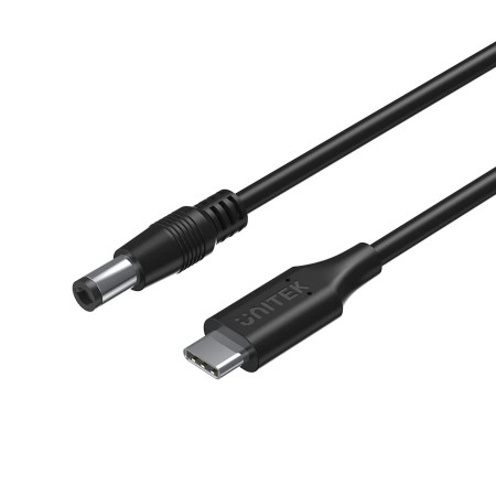 Unitek UCL USB-C to DC Cable 1.8m 65W for Toshiba-Asus 5.5x2.5mm C14116BK