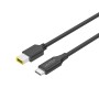 Unitek UCL USB-C to DC Cable 1.8m 65W for Lenovo 11x4.5mm C14115BK