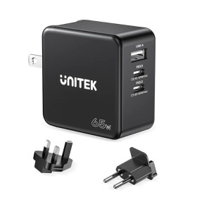 Unitek Charge Wall 65W 4in1 GaN Charger Black P1117B