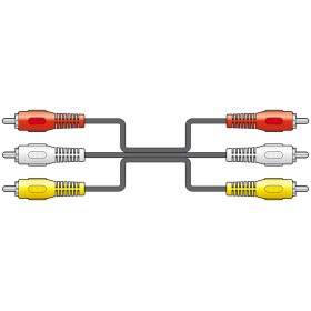 AV:link 3RCA to 3RCA Cable 3.0m 112.074UK