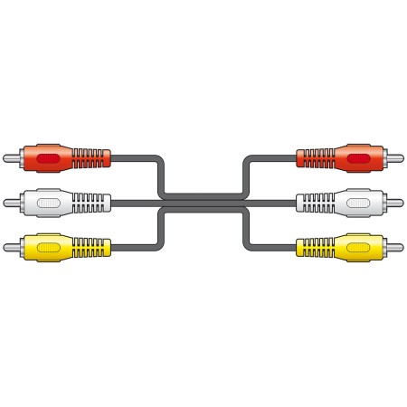 AV:link 3RCA to 3RCA Cable 3.0m 112.074UK