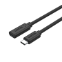Unitek C14086BK USB3.2 USB-C Male to USB-C Female Extension Cable PD100W 50cm