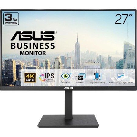 ASUS Monitor Business 27'' 4K 60Hz HDR10 Frameless Ergonomic Speakers VA27UQSB