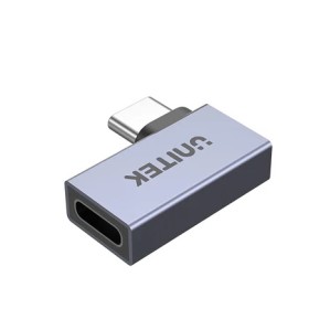 Unitek UCA USB-C 4.0 Male to Female Adaptor 90degrees (Side) A1040GY
