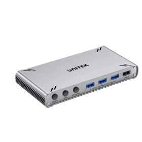 Unitek KVM HDMI Switch USB-C 10Gbps Split-Screen 5-Port Hub D1118A