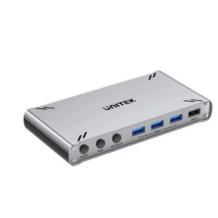 Unitek KVM HDMI Switch USB-C 10Gbps Split-Screen 5-Port Hub D1118A
