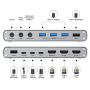 Unitek KVM HDMI Switch USB-C 10Gbps Split-Screen 5-Port Hub D1118A