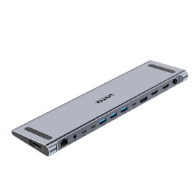 Unitek D1106A USB-C Docking Station & 2-Port KVM 10Gbps Triple Display (Connect 2 PCs to 3 Monitors)