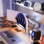 NBMounts F5 Gaming Series Single Arm RGB Monitor Desk Mount Heavy Duty up to 20kg