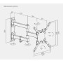 Brateck TV Mount 20x20 Turn 2-Arm LDA21-223