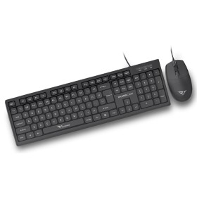 Alcatroz Keyboard & Mouse Wired Combo XPLORER C3600 Silent Black