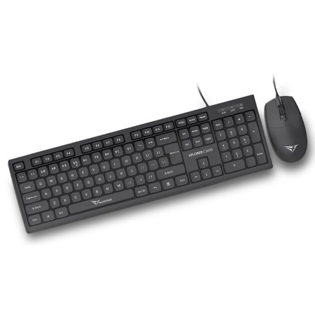 Alcatroz Keyboard & Mouse Wired Combo XPLORER C3600 Silent Black