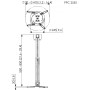 Vogels PPC2555 Projector Ceiling Kit 25kg 55-85cm