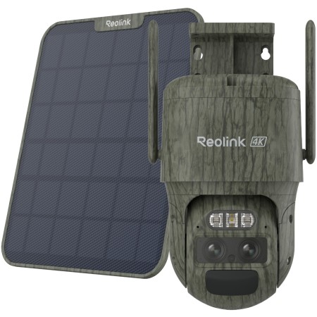 Reolink BP4G Outdoor Battery Camera 4K Trackmix LTE (G770-C) (Camo) Bundle