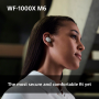 Sony WF1000XM6 Wireless Noise Cancelling Earbuds Platinum Silver