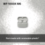 Sony WF1000XM6 Wireless Noise Cancelling Earbuds Platinum Silver