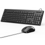 Vention Keyboard and Mouse Combo Wired Silent Slim Full Size KTYBG-EN