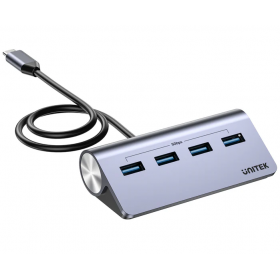 Unitek USB-C Hub 4xUSB-A 5Gbps & USB-C Power Port & 80cm Cable H1337B