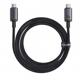 Baseus Crystal Shine USB 3.2 Full-Featured Fast-Charging Data Cable USB-C to USB-C 100W 1.5m 20Gb Cluster Black