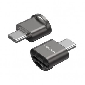 Vention CLMH0 Metal USB-C Card Reader for Micro SD Cards