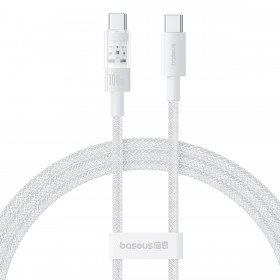 Baseus Cable USB-C to USB-C Gem Series 100W 2.0m White