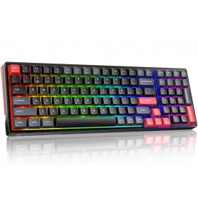 Machenike K600-B100 LITE Mechanical Gaming Keyboard 104 Red Switch Keys